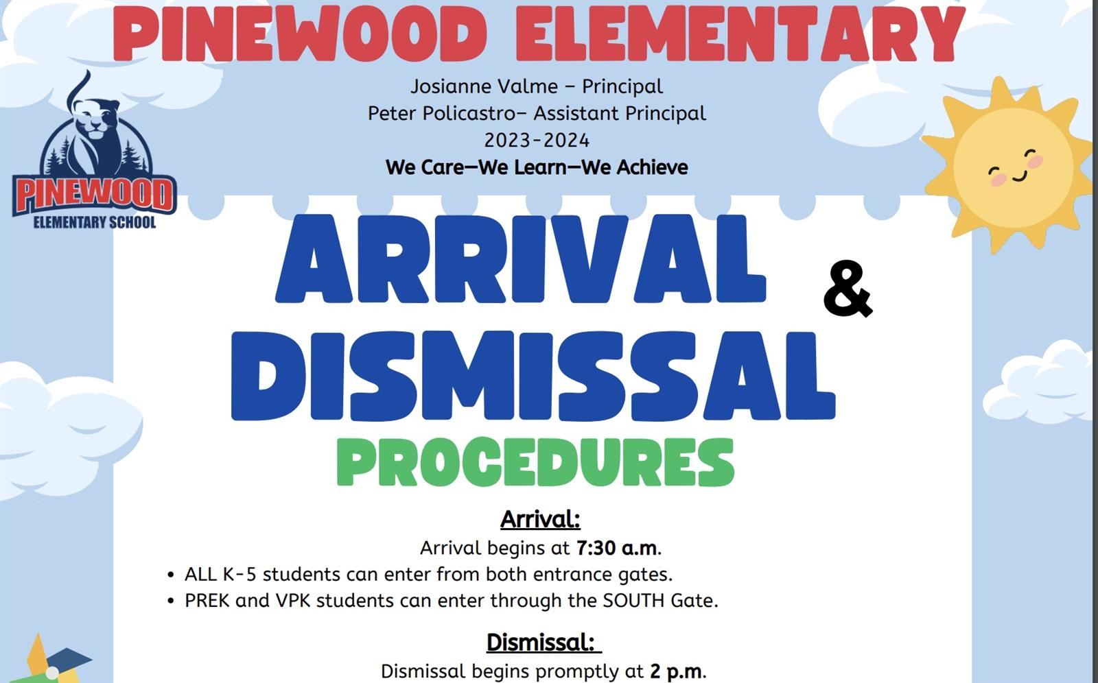  Arrival & Dismissal Procedures